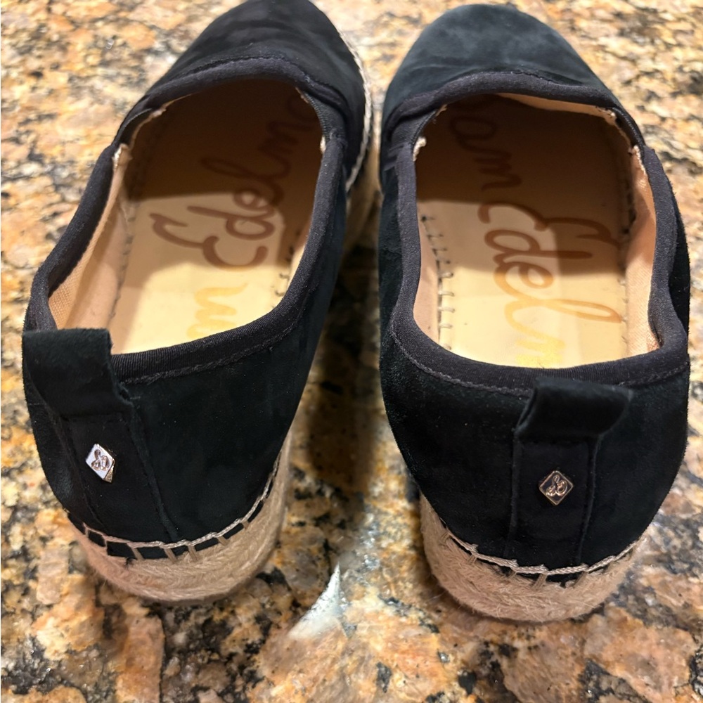 Sam Edelman Women's Carrin Platform Espadrille Slip-On Shoe Black Suede Size: 7M - Picture 10 of 13